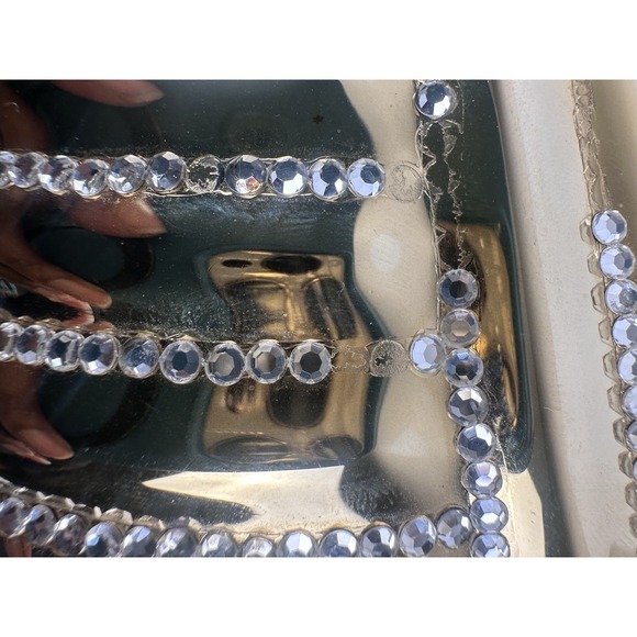 Vintage Le-Ann Gold Metal Clamshell Evening Bag Clutch with Chain Strap - Picture 10 of 16